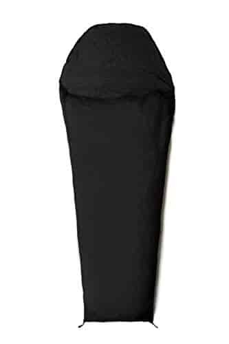 Snugpak Silk Sleeping Bag Liner with Stuff Sack, Heat Management for Hot or Cold Climates, Black Snugpak Silk Sleeping Bag Liner with Stuff Sack, Heat Management for Hot or Cold Climates, Black