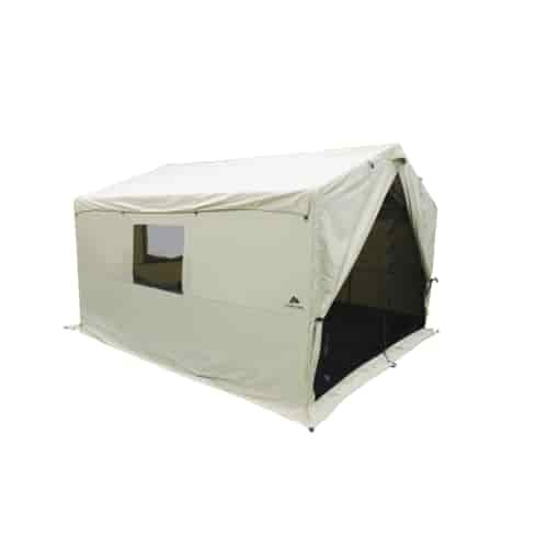 Ozark Trail North Fork 12' x 10' Outdoor Wall Tent with Stove Jack, Sleeping Capacity 6, One Large Room, Tan Ozark Trail North Fork 12' x 10' Outdoor Wall Tent with Stove Jack, Sleeping Capacity 6, One Large Room, Tan