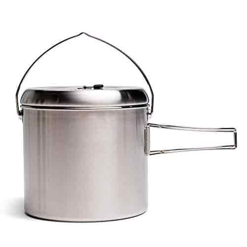 Solo Stove Pot 4000 Stainless Steel Camping Pot for Outdoor Campfire Great Cookware Equipment for Backpacking Kitchen Bushcraft Survival Gear and Cooking Solo Stove Pot 4000 Stainless Steel Camping Pot for Outdoor Campfire Great Cookware Equipment for Backpacking Kitchen Bushcraft Survival Gear and Cooking