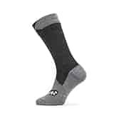 SEALSKINZ Unisex Waterproof All Weather Mid Length Sock, Black/Grey Marl, Large SEALSKINZ Unisex Waterproof All Weather Mid Length Sock, Black/Grey Marl, Large