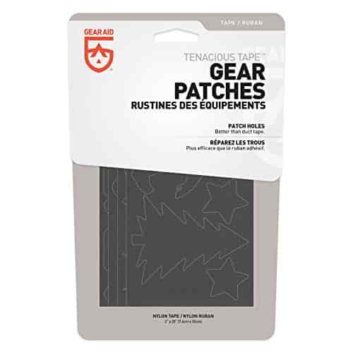 Gear Aid Tenacious Tape Gear Patches for Jacket Repair, Black Nylon, Camping, 3" x 20"
