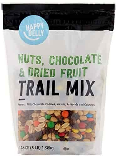 Amazon Brand - Happy Belly Nuts, Chocolate & Dried Fruit Trail Mix, 48 Ounce Amazon Brand - Happy Belly Nuts, Chocolate & Dried Fruit Trail Mix, 48 Ounce