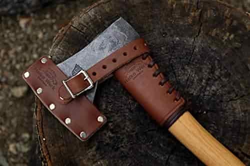 Helko Werk Leather Axe Sheath (Hatchet) - Genuine Leather Sheath for Axes and Hatchets Leather and Axe Cover and Hatchet Cover (Hatchet)