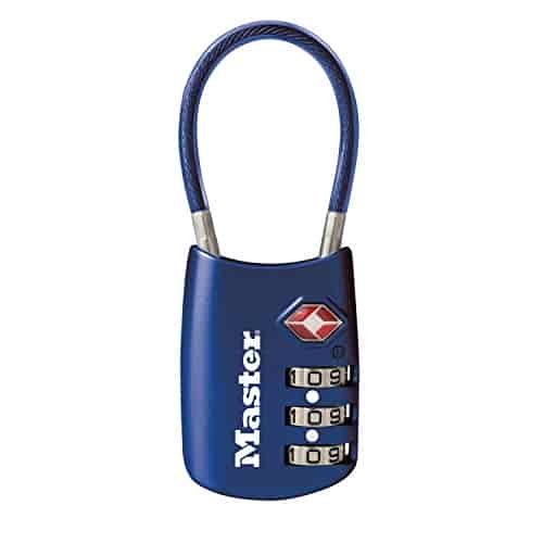Master Lock 4688D Set Your Own Combination TSA Approved Luggage Lock, 1 Pack, Blue Master Lock 4688D Set Your Own Combination TSA Approved Luggage Lock, 1 Pack, Blue