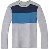 Smartwool Men's Merino 250 Colorblock Crew Long Sleeve Base Layer – Moisture-wicking Merino Wool Shirt for Skiing, Hiking, Biking & Cold Weather Activities - Light Gray Heather-Neptune Blue Heather, M Smartwool Men's Merino 250 Colorblock Crew Long Sleeve Base Layer – Moisture-wicking Merino Wool Shirt for Skiing, Hiking, Biking & Cold Weather Activities - Light Gray Heather-Neptune Blue Heather, M