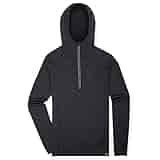 MERIWOOL Men’s Base Layer Hoodie Lightweight Merino Wool Long Sleeve Thermal Charcoal Gray