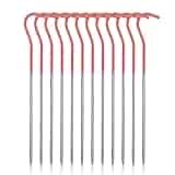 iBasingo 12pcs/lot Titanium Alloy Pegs Outdoor Camping Tent Stakes Portable Elbow Grass Tent Nail A-Ti4001P iBasingo 12pcs/lot Titanium Alloy Pegs Outdoor Camping Tent Stakes Portable Elbow Grass Tent Nail A-Ti4001P