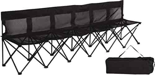 Trademark Innovations Team Bench, Black