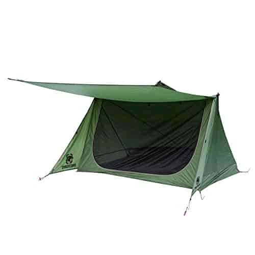 OneTigris Backwoods Bungalow Ultralight Bushcraft Shelter 2.0, Backpacking Tent with Canopy 2 Person Waterproof Ripstop