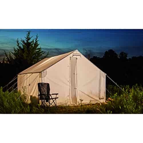Guide Gear 10x12' Canvas Wall Tent for Hunting, Outdoor Camping, Waterproof 4 Season Tents (Frame Not Included) Guide Gear 10x12' Canvas Wall Tent for Hunting, Outdoor Camping, Waterproof 4 Season Tents (Frame Not Included)