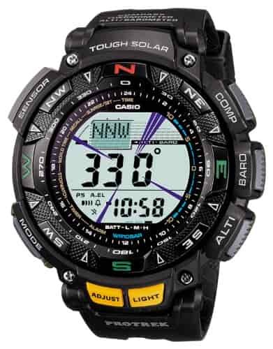 Casio Watch Protrek Triple Sensor Tough Solar 2-Tier LCD Model Prg-240-1 Men's Watch