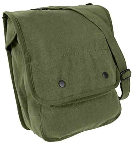 Rothco Canvas Map Case Shoulder Bag, Olive Drab Rothco Canvas Map Case Shoulder Bag, Olive Drab