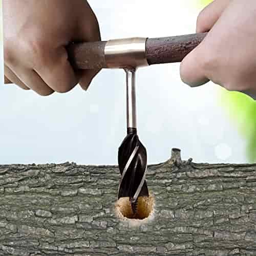 Bushcraft Survival Tool,Auger Drill Bit,Scotch Eye Wood Auger,Hand Auger Wrench,Wood Drill Peg and Manual Hole Maker Multitool for Camping, Survivalist, Hikers,Bushcrafting and Outdoor Backpacking Bushcraft Survival Tool,Auger Drill Bit,Scotch Eye Wood Auger,Hand Auger Wrench,Wood Drill Peg and Manual Hole Maker Multitool for Camping, Survivalist, Hikers,Bushcrafting and Outdoor Backpacking