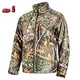 Milwaukee Heated Jacket KIT M12 12V Lithium-Ion Front and Back Heat Zones - Battery and Charger Included - (Large, RealTree Camo) Milwaukee Heated Jacket KIT M12 12V Lithium-Ion Front and Back Heat Zones - Battery and Charger Included - (Large, RealTree Camo)