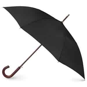 totes Auto Open Wooden Stick Umbrella