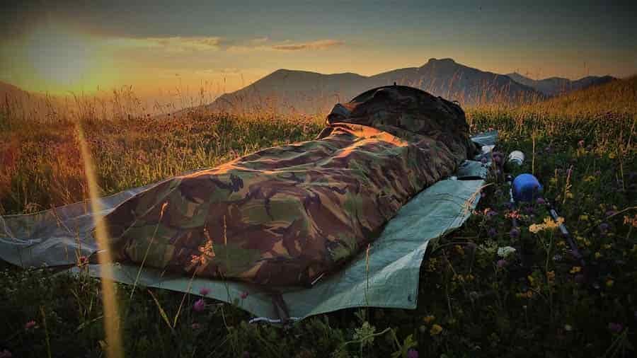 camping with a bivvy bag