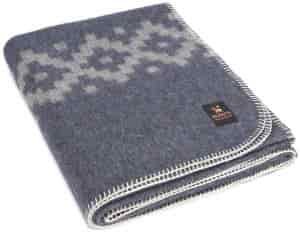 Thick Alpaca Wool Camping Blanket