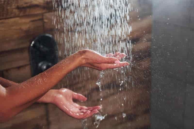 Portable Shower in nature