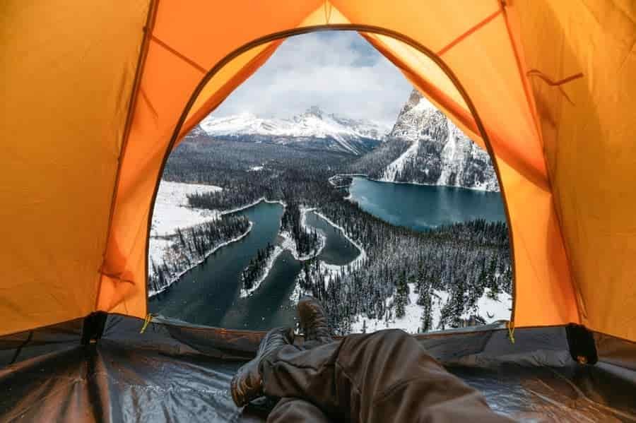 is it warmer inside a tent
