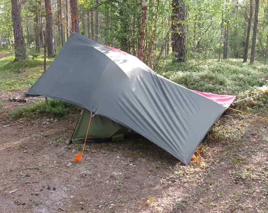 keeping the inside of a tent dry