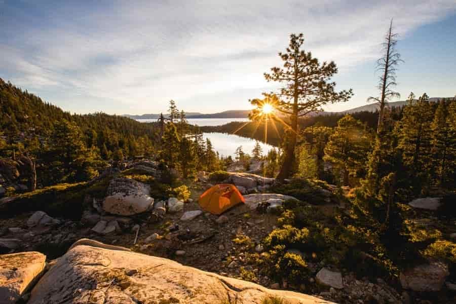 freedom solitude and nature when camping