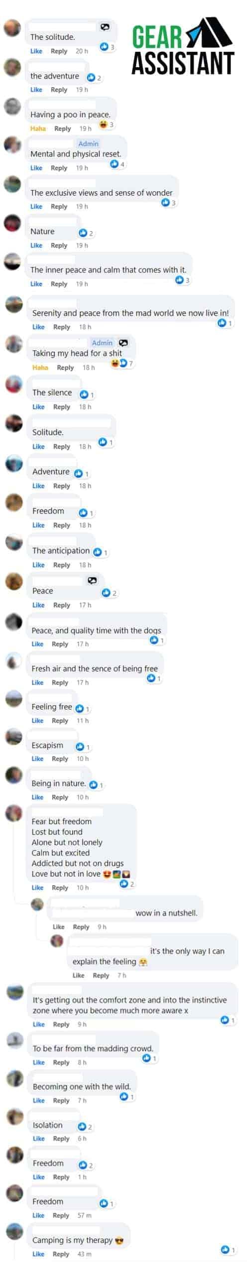 why do people enjoy camping