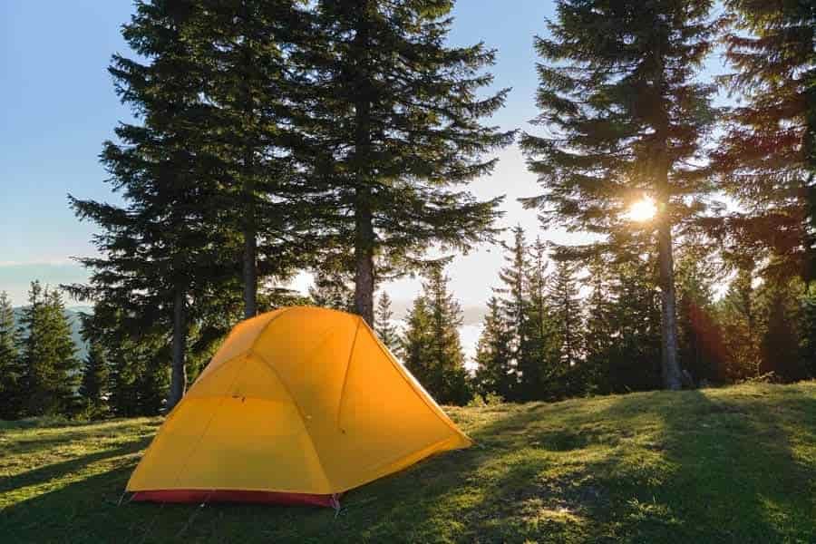 tent with full length rainfly outer shell waterproof