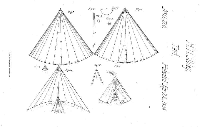 sibley tent 1856 patent design