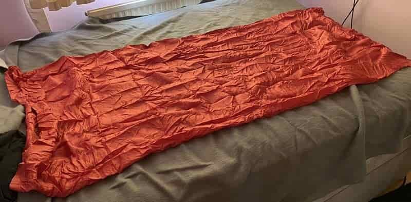 camping sleeping bag liner made from silk