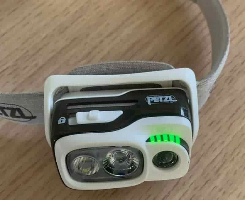 Petzl Swift RL Headlamp Battery Indicator