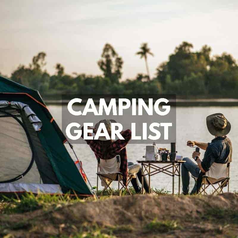 CAMPING GEAR LIST