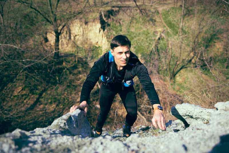 problems with hiking leggings on rock